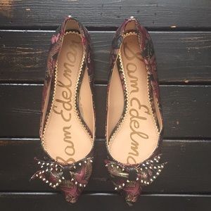 Sam Edelman Raisa Brocade Studded Flats 8.5